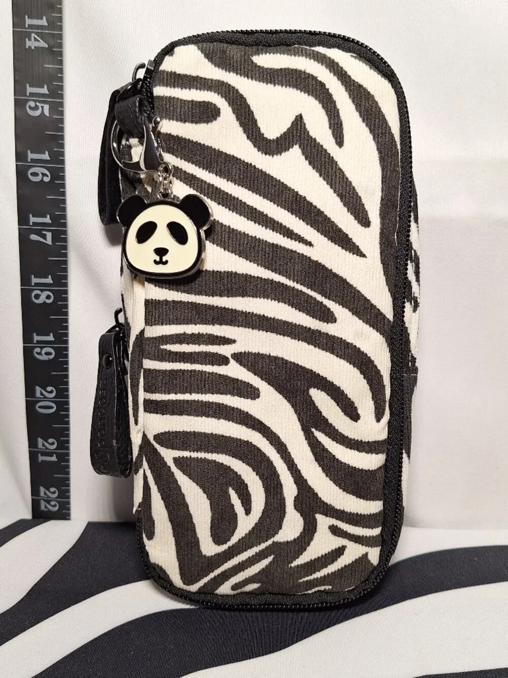 NWT Pencil Case Zebra Black & off-White